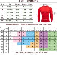 Camiseta Deportiva De Compresión Para Hombre Secado Rápido Manga Larga Primavera Otoño Transpirable Talla S-3XL Con Estampado Base Delgada Para Fitness - details 0