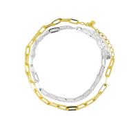 UNO DE Collar de Cadena de Eslabones Ovalados Cortos - Versátil para el Verano, Estilo Unisex, Collar de Fiesta de Moda para Parejas - details 1