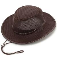 Gorra de Vaquero Ancho para Verano Color Sólido, Ajustable, Protección Solar, Gorra de Playa para Hombres - details 1