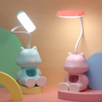 Lámpara de escritorio de estudio Led Flexible con forma de gato, creativa, con soporte para teléfono, mesita de noche, lámpara de mesa regulable de Color para habitación de estudiantes y niños - details 12