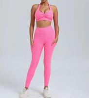 Leggings de dos piezas con espalda en V, gimnasio Tre, conjunto de entrenamiento para correr, ropa deportiva para mujer, traje de yoga - details 15