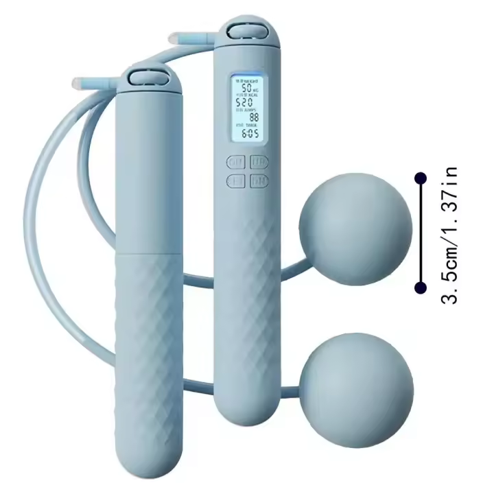 Cuerda de Saltar Ponderada Cuerda de Saltar sin Cuerda para Fitness con Contador Inteligente - 1