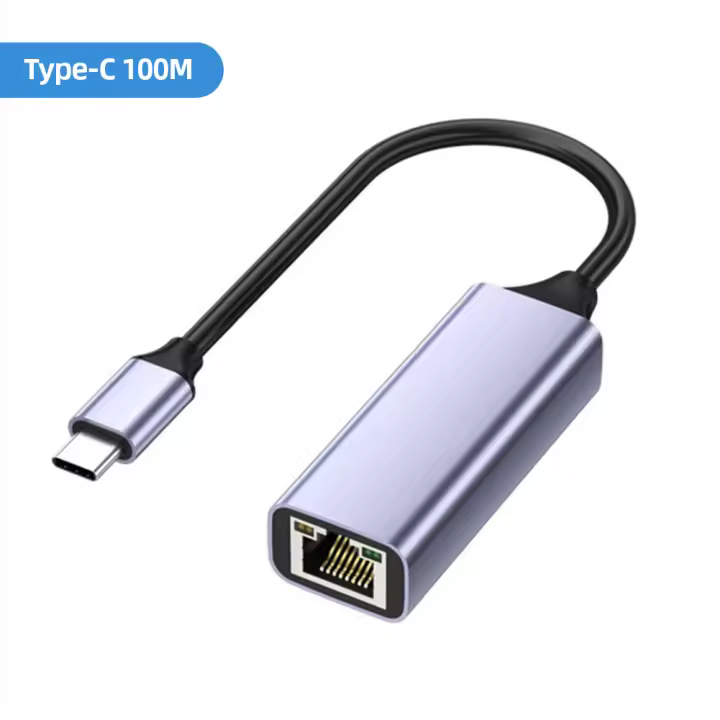 Adaptador de Red Ethernet USB3.0 de Alta Velocidad 1000Mbps Tipo RJ45 Tipo-C Gigabit para Laptop/TV Box - 1