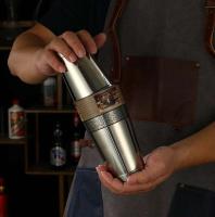 Coctelera trasera Boston Shaker: Juego de 2 piezas: herramienta de barra de barman profesional con peso de 18,6 oz y peso de 25 oz - details 31