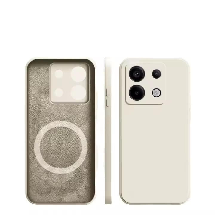 Fundas de silicona líquida para Xiaomi Mi 14 13 12 13T 12T Ultra Redmi Note13 12 11 10 Pro Plus para Magsafe funda suave de carga inalámbrica - 1