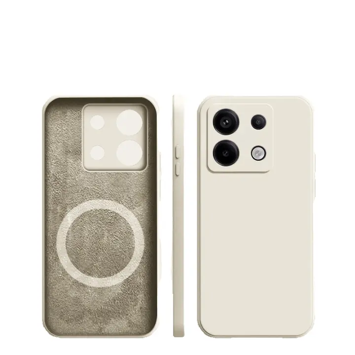 Fundas de silicona líquida para Xiaomi Mi 14 13 12 13T 12T Ultra Redmi Note13 12 11 10 Pro Plus para Magsafe funda suave de carga inalámbrica - 1