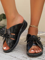 Sandalias para mujer, nuevo verano con cordones, bolsa lateral, pies, zapatillas geniales para mujer - details 11