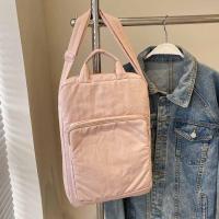 Bolso de nailon de gran capacidad para ordenador portátil, bolso de hombro, bolso cruzado, bolso de mano para documentos de oficina, bolso de mano con cremallera de Color sólido para ordenador - details 14