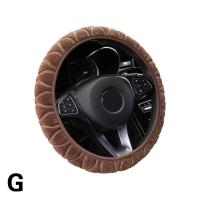 Funda de felpa para volante de coche, cuero corto suave y cálido, antideslizante, decoración de coche para hombres y mujeres, invierno - details 21