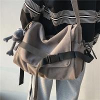 Bolso de lona cruzado para hombres y mujeres Mochila unisex de gran capacidad Mochila de lona A4 para salidas escolares - details 3