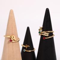 Anillo de Zodiaco Ajustable Miravia Anillo de Constelación con Circonio y Piedra Natal, Regalo Astrológico para Mujer/Hombre, Acero Titanio, 12 Signos del Horóscopo, Anillo Abierto de Moda - details 10