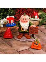 Nuevos modelos para enanos del Día de la independencia, Halloween, Navidad, calabaza, extraíble, variedad de sombreros, decoración de anciano americano - details 4
