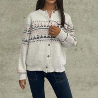 Punto para mujer cuello redondo manga larga suelta casual t - details 1