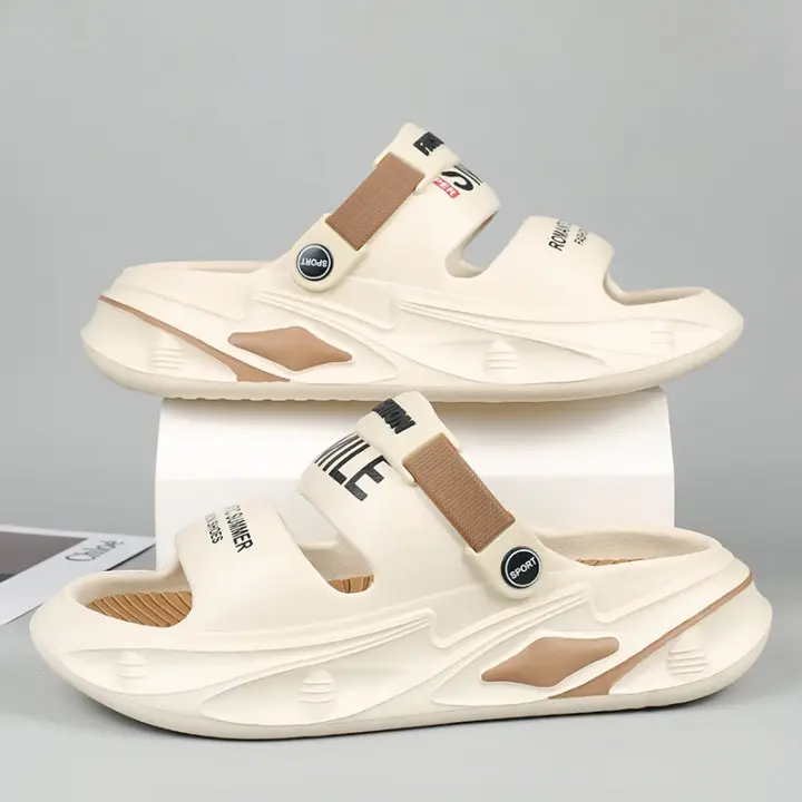 Los hombres de la moda sandalias al aire libre zapatillas playa cómodos zuecos de suela gruesa de los hombres zapatos Casual zapatos de jardín de las mujeres de los hombres sandalias de playa - 1