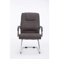 Tapizada En Tela & con Base De Metal I Silla De Conferencia con Reposabrazos, Color:Negro/Negro - details 45
