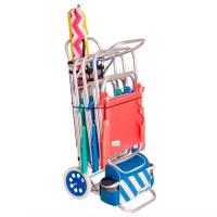 Carrito Plegable Multifuncional para Playa y Camping color azul - details 8