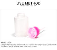Botella de Polvo Líquido KADS 150ml para Arte de Uñas Fácil Uso Pump Bottle Eliminador de Esmalte de Uñas Color Normal - details 2