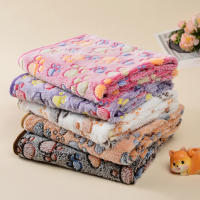 Manta Caliente Para Perros Y Gatos Pequeños Y Grandes Con Estampado De Manos Sofá Cama Para Yorkshire Golden Retriever Algodón De Corallo Suave Accesorios Para Mascotas - details 1