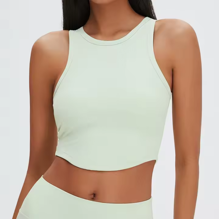 Chaleco de Yoga sin Costuras Ropa Deportiva Transpirable para Mujeres Ideal para Entrenamiento y Correr Material de Nylon Hecho en China - 1