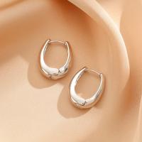 Pendientes de botón geométricos para mujer, aretes de bucle grande de alto sentido, pendientes de bucle frío - details 2