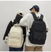 Bolso escolar de diseño para estudiantes de secundaria femenino, mochila de estilo universitario para estudiantes de secundaria, mochila versátil simple para estudiantes universitarios de color sólido - details 6