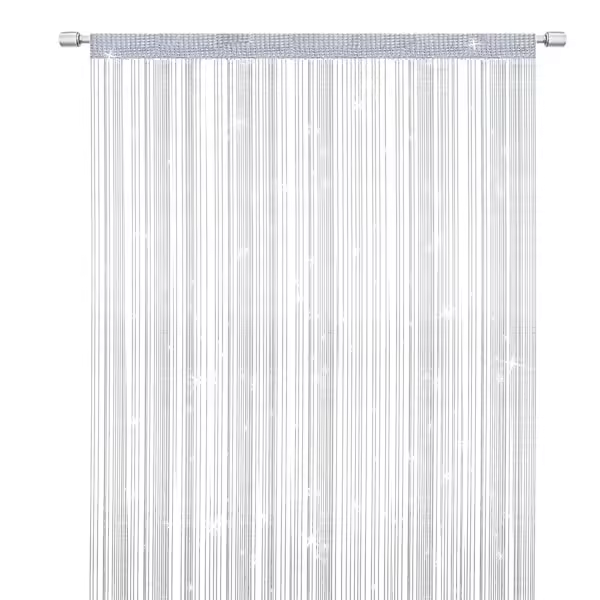 Elegante Cortina de Cuerda con Borlas Divisor de Decoración para el Hogar - 1