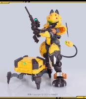 XIAOT Original IRON ROARS Series C.A.T-04 Anime figura de acción ensamblaje juguetes coleccionables modelos adornos regalos para niños - details 24