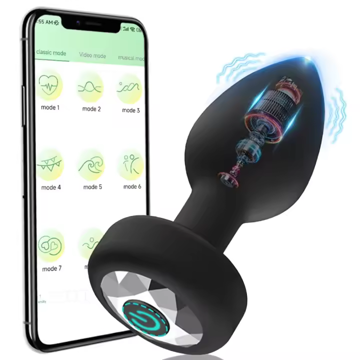 Vibrador Anal Inalámbrico Bluetooth Masajeador Profesional para Hombres y Mujeres - 1