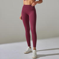 Pantalones deportivos de cintura alta sin costuras para yoga para mujer para hacer ejercicio y correr - details 23