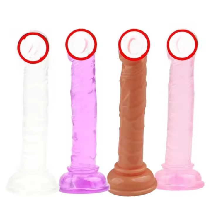 Ventosa posterior, tapón anal, pene de simulación, tamaño ultra mini, consolador femenino pequeño sin huevos, juguete sexual - 1