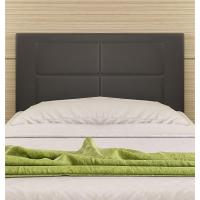 Cabecero Cama tapizado 105 x 55 x 3,0 cm, válido para Cama 80, 90, y 105 cm (Negro) - details 0