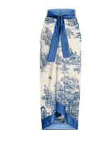 Nuevo traje de baño de una pieza para mujer, falda larga con protección solar y correa adelgazante, conjunto de dos piezas, traje de baño de aguas termales - details 2