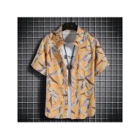 Ropa de playa para hombre, conjunto de 2 piezas, camisa hawaiana y pantalones cortos de secado rápido, ropa de moda para hombre, trajes informales estampados de verano - details 11