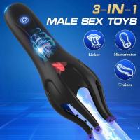 Embalaje privado SEX-Mase Glans Sexual, Masturbadores automáticos para lamer la lengua, Vaginas reales para hombres, Entrenador de resistencia, Sexo oral, Orgasmo - details 10