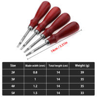 4 unids/set herramienta de biselado de borde de artesanía de cuero herramienta de artesanía de corte herramienta de biselado de cuero DIY - details 0