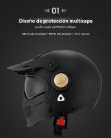 Casco trail moto hombre Retro mujer aire libre MX Carreras de Locomotora - details 4