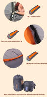 Desert & Fox-saco de dormir ligero para acampar, 4 estaciones, sobre cálido y frío, saco de dormir para mochilero, viajes al aire libre, senderismo - details 10