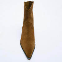 Botas de caballero vaquero Botas cortas de tacón grueso de tacón alto puntiagudo flaco - details 2