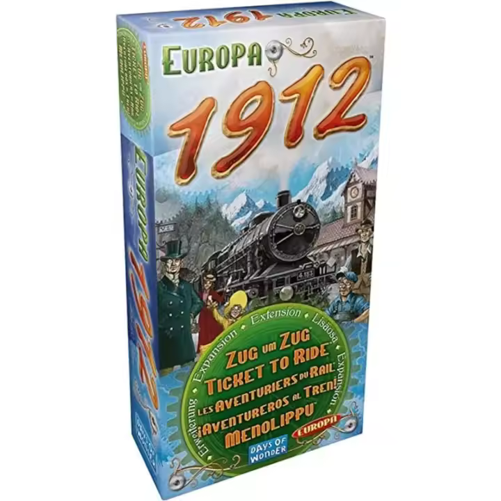 Juego de Mesa Expansión Ticket to Ride Europa 1912 Estrategia de Construcción de Rutas de Tren - 1
