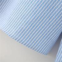 Camisa a rayas de manga larga informal y versátil 2025 con solapa y temperamento holgado, ropa de mujer nueva de verano - details 7