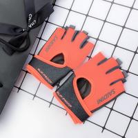 1 par de guantes deportivos sin dedos para Fitness, mancuernas antideslizantes de alta elasticidad, guantes transpirables protectores transpirables - details 1