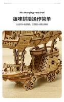 Juego de construcción de modelo de dirigible Montessori DIY - Kit de ensamblaje de rompecabezas de madera 3D - details 4