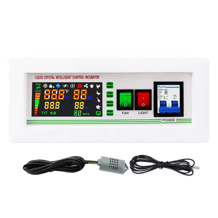 Termostato Digital de calor para incubadora, controlador de temperatura y humedad, 5 modos, AC110V-220V - 1
