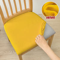 DUDUME Fundas elásticas de terciopelo para asiento de Silla, Protector extraíble, lavable, tapizado, para comedor - details 10