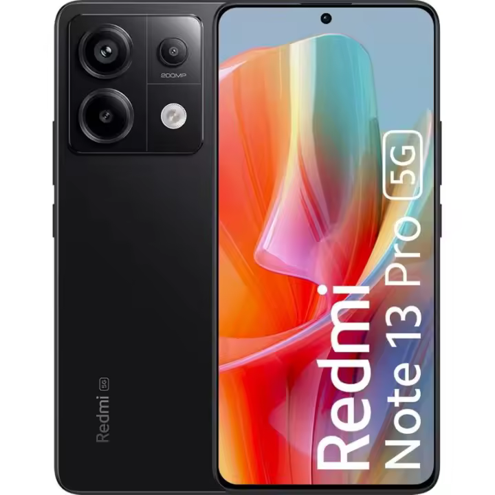 Xiaomi Redmi Note 13 PRO 5G 4G LTE (para Tmobile Mint Tello y Global) (256GB + 8GB) 6.67" 200MP Triple Banda GLOBAL (Medianoche) - 1