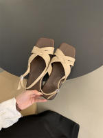 Sandalias romanas de talla grande para mujer, verano al aire libre, nuevo estilo francés, impresionantes sandalias planas de playa retro de hadas - details 11