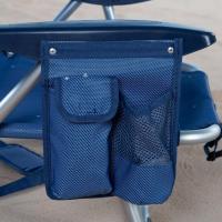 Silla de Playa Plegable y Reclinable en Azul Marino 5 Posiciones, Tamaño 51 x 45 x 76 cm, Peso Máximo 110 Kg, Material Aluminio, Antivuelco - details 5