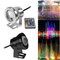 Luz de Punto LED RGB Bajo el Agua Lámpara de Piso para Piscina, Decoración de Fontana al Aire Libre, 10W, DC12V - details 1