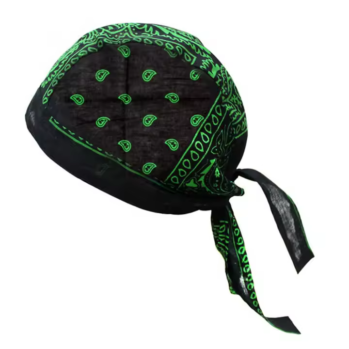 Pañuelo para la cabeza de pirata para deportes al aire libre, sombreros de Bandana de algodón para bicicleta de carretera, gorros de ciclismo, gorros de ciclismo - 1
