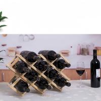 Botellero de madera para 5/10 botellas Botellero de sobremesa para armarios cocinas Almacenaje de botellas de vino para aparadores de armarios - details 2